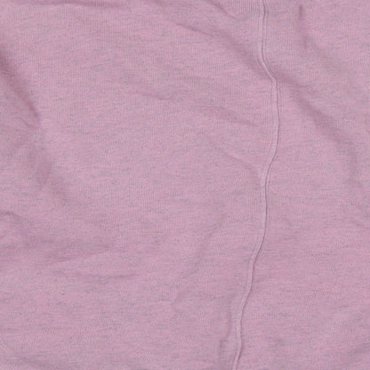 Topshop Womens Pink Polyester Pullover Sweatshirt Size S - Logo