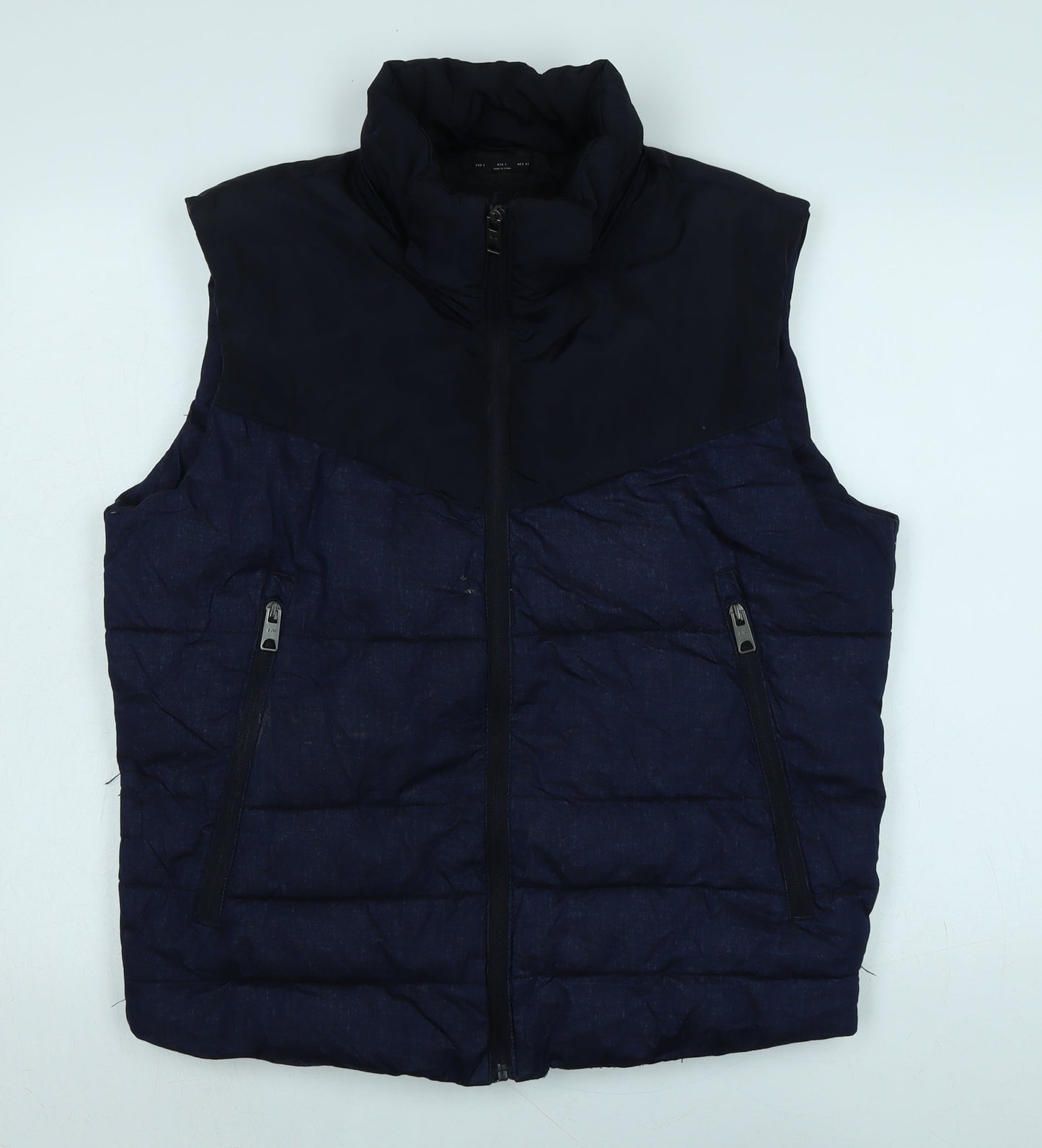 Mens UK Size L Origional denim Blue Gilet