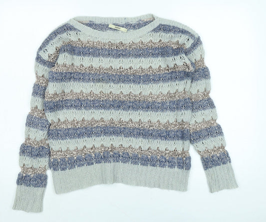 Womens UK Size S Oasis Blue Pullover Jumper