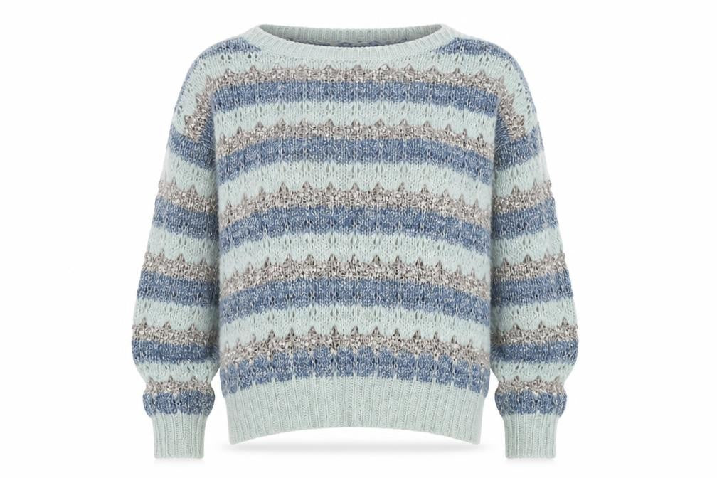 Womens UK Size S Oasis Blue Pullover Jumper