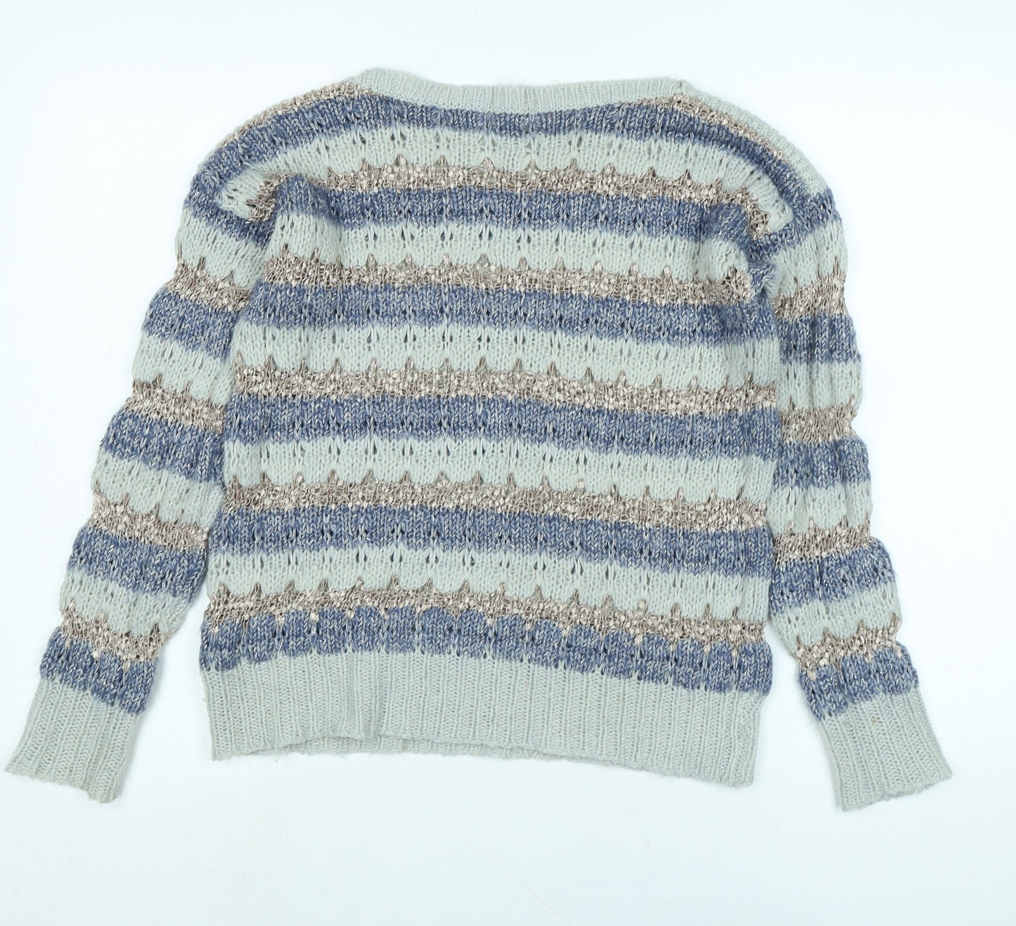 Womens UK Size S Oasis Blue Pullover Jumper