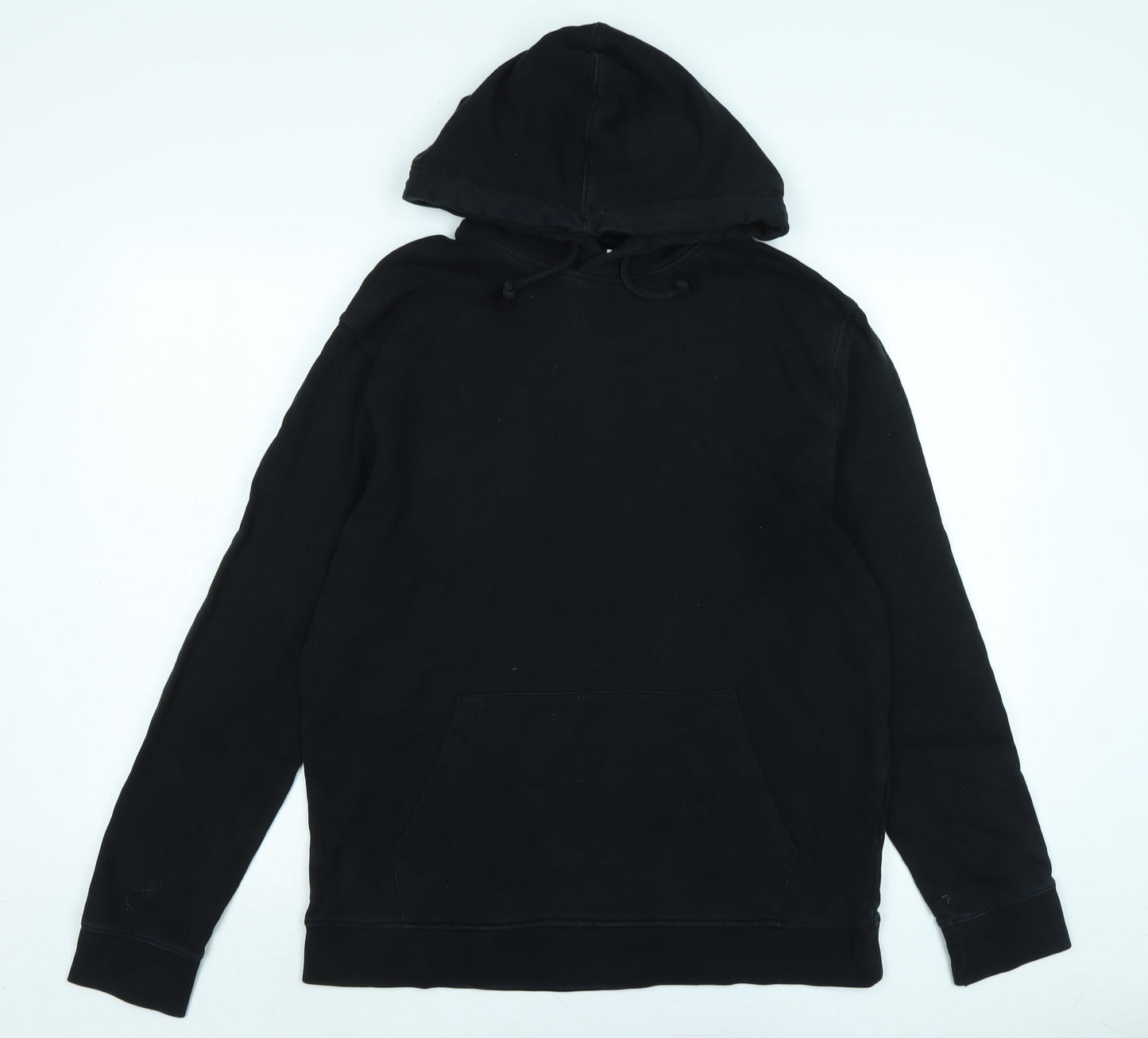 Topman Mens Black Polyester Pullover Hoodie Size M