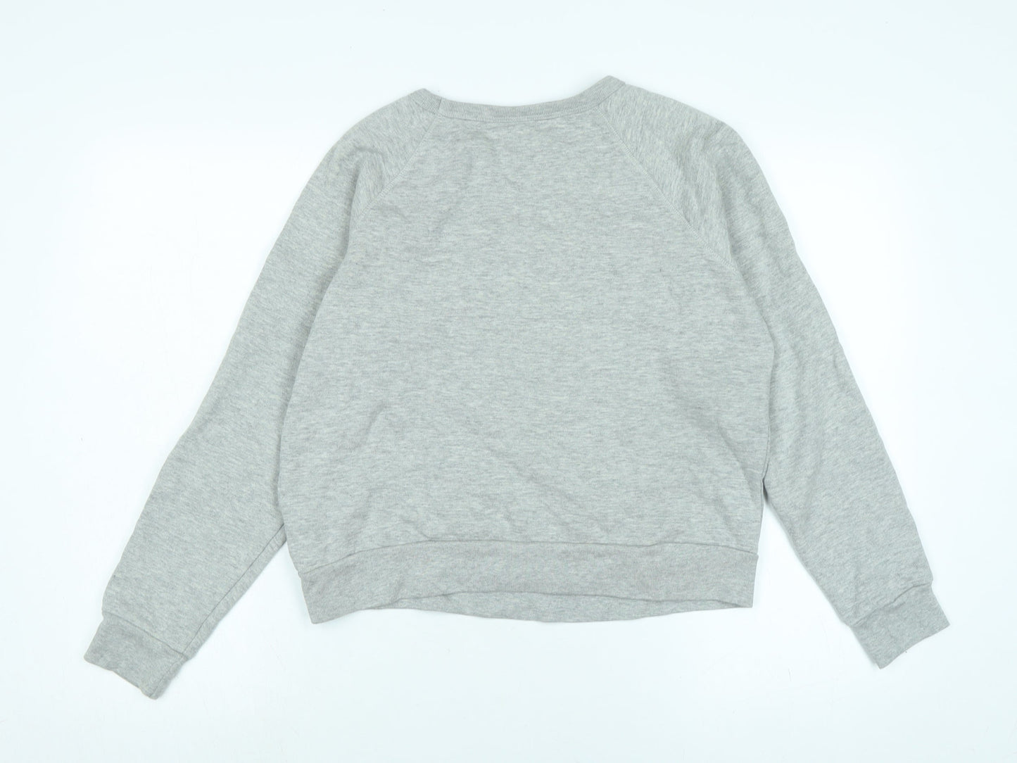 New Look Womens Grey Polyester Pullover Sweatshirt Size 10