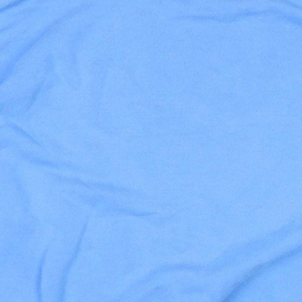 H&M Womens Blue Polyester Pullover Sweatshirt Size L