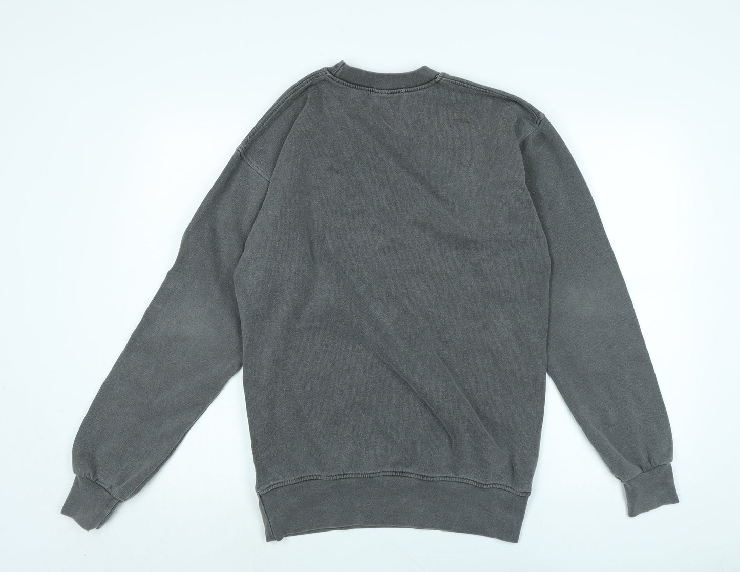 PRETTYLITTLETHING Womens Grey Polyester Pullover Sweatshirt Size M