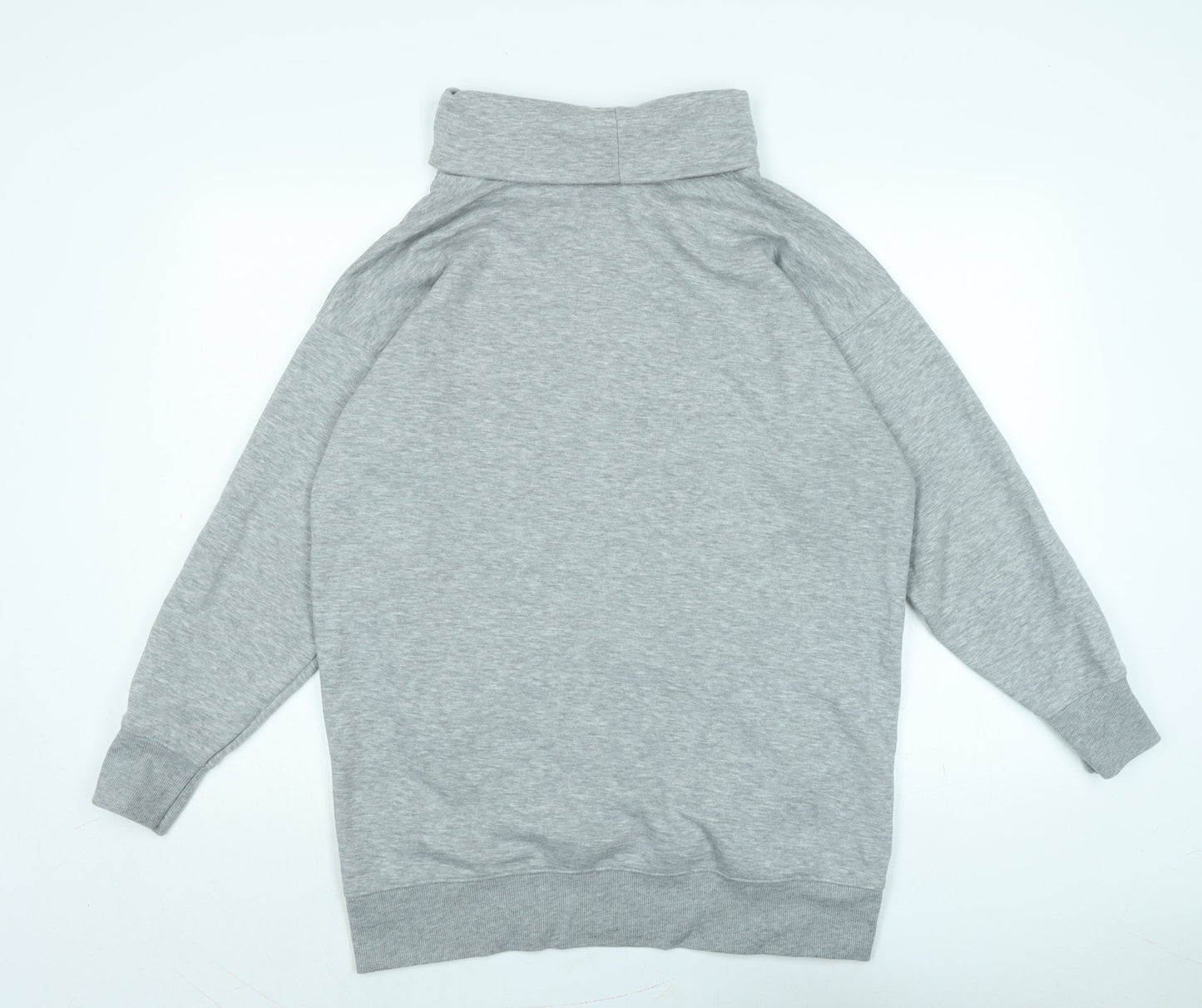 New Look Womens Grey Polyester Pullover Sweatshirt Size M
