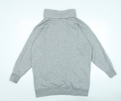 New Look Womens Grey Polyester Pullover Sweatshirt Size M