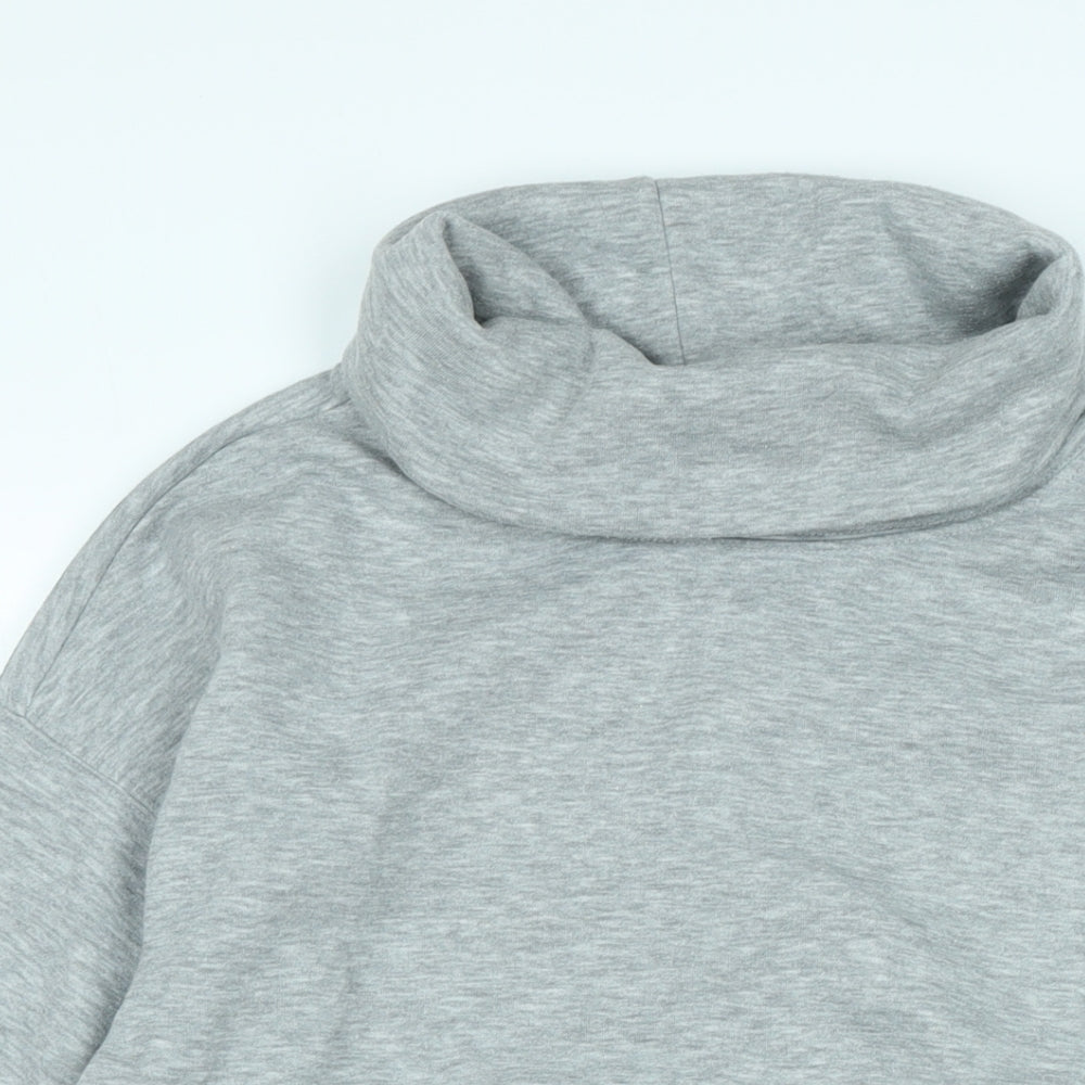 New Look Womens Grey Polyester Pullover Sweatshirt Size M