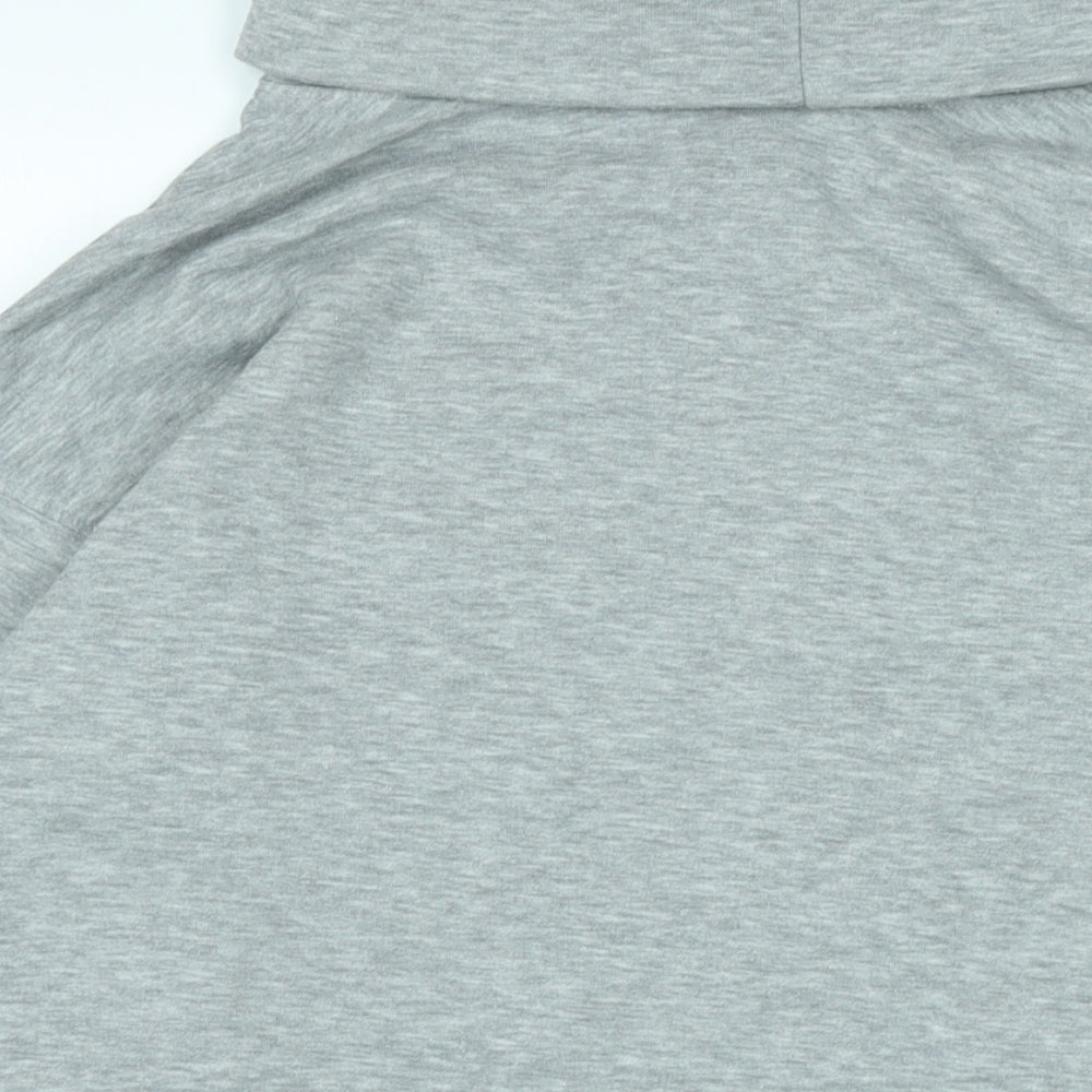 New Look Womens Grey Polyester Pullover Sweatshirt Size M