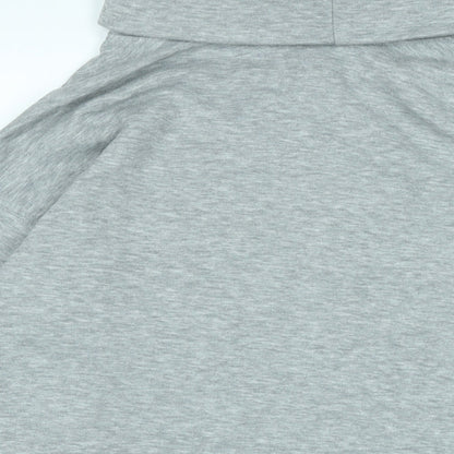 New Look Womens Grey Polyester Pullover Sweatshirt Size M