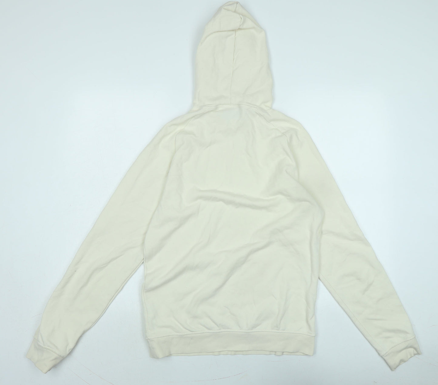 H&M Womens Ivory Polyester Pullover Hoodie Size S