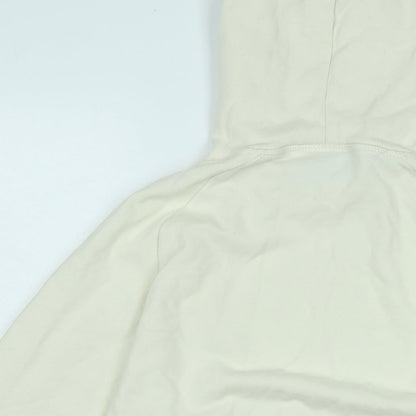 H&M Womens Ivory Polyester Pullover Hoodie Size S