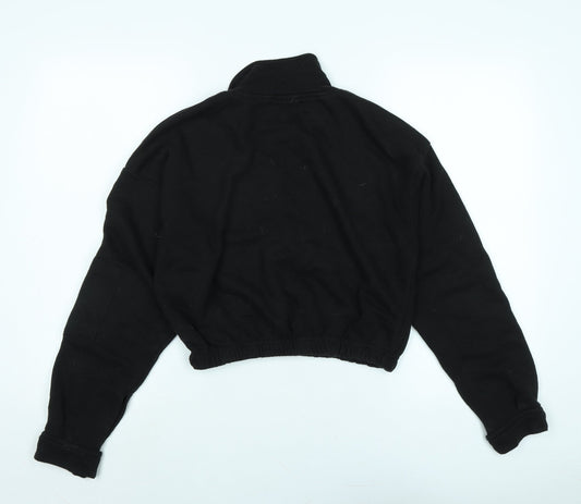 Womens UK Size 10 Boohoo Black Pullover Sweatshirt