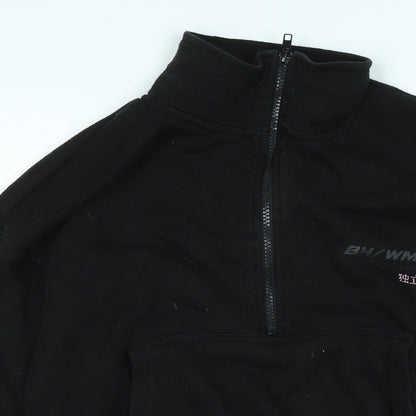 Womens UK Size 10 Boohoo Black Pullover Sweatshirt