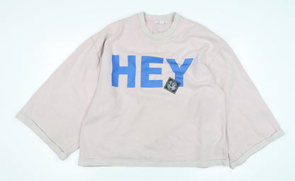 Little sunny bite Womens Pink Polyester Pullover Sweatshirt Size L