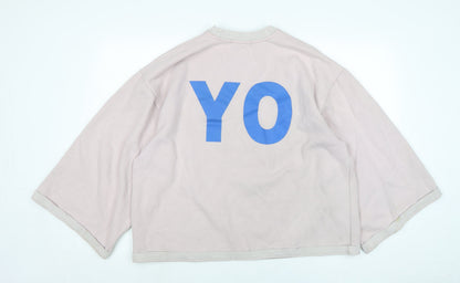 Little sunny bite Womens Pink Polyester Pullover Sweatshirt Size L