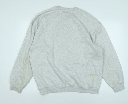 New Love Club Womens Grey Polyester Pullover Sweatshirt Size M