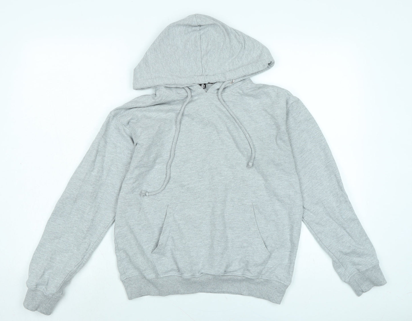 Missguided Womens Grey Polyester Pullover Hoodie Size 8