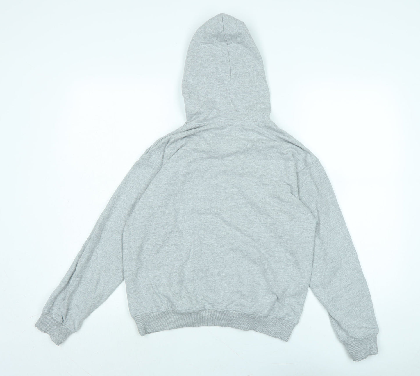Missguided Womens Grey Polyester Pullover Hoodie Size 8