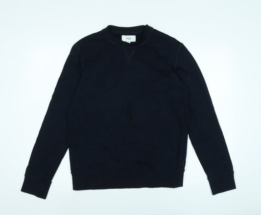 Womens UK Size M Marks and Spencer Blue Pullover Sweatshirt