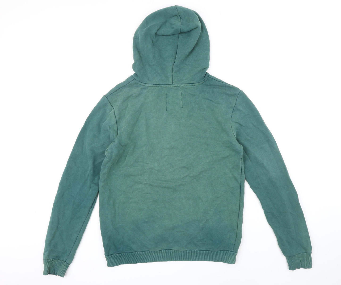 Koton Mens Green Cotton Pullover Hoodie Size S