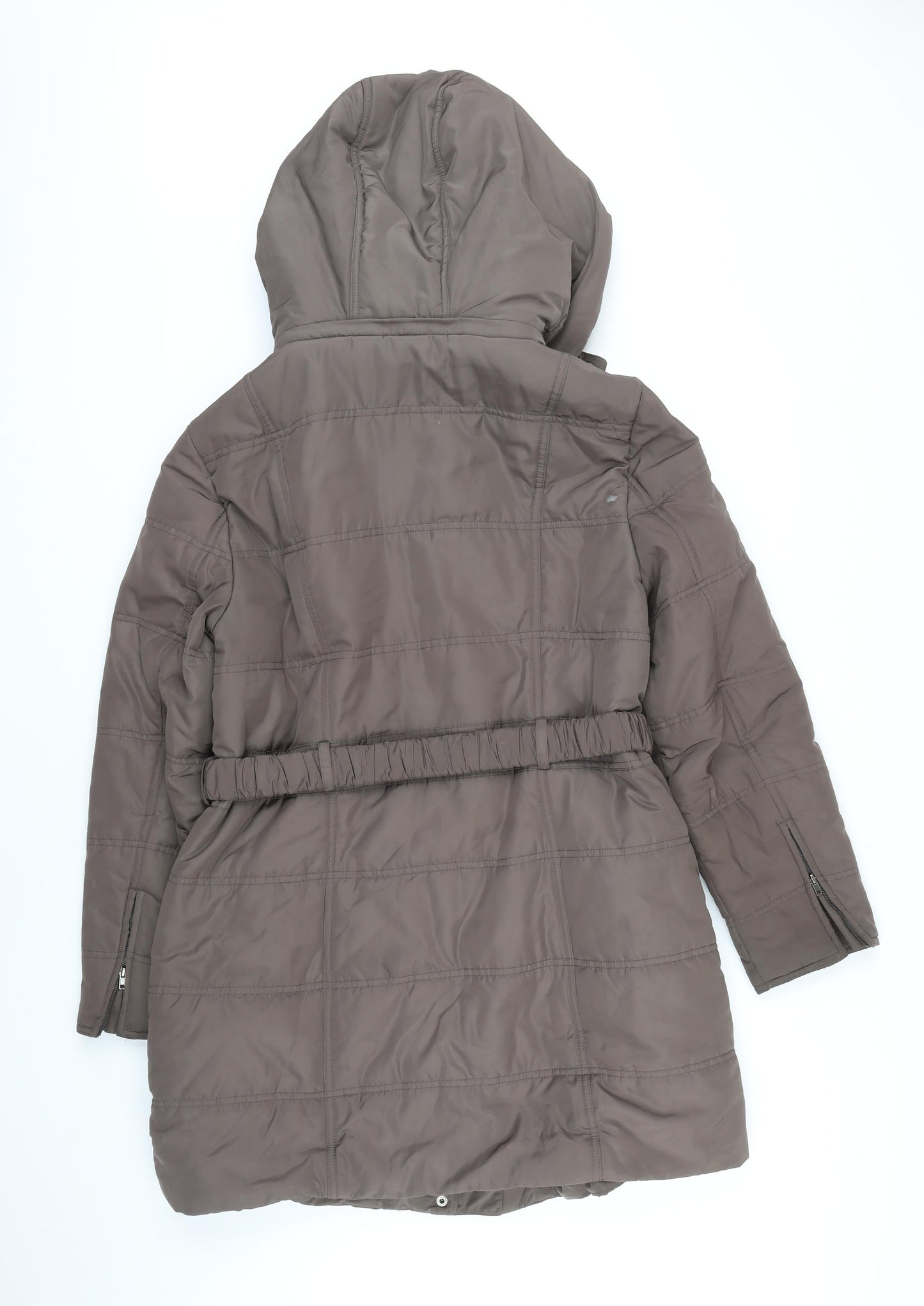 Planet Womens Brown Jacket Coat Size 14 Zip