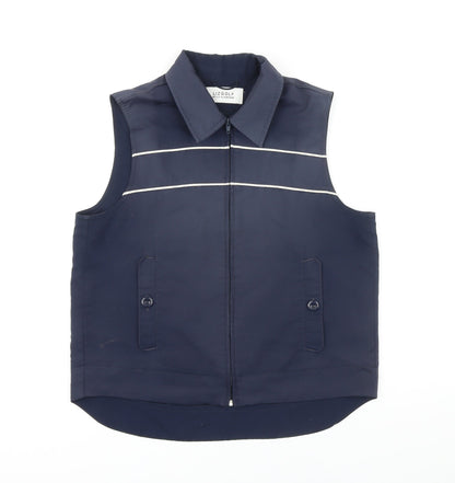 Liz Golf Womens Blue Gilet Waistcoat Size S Zip