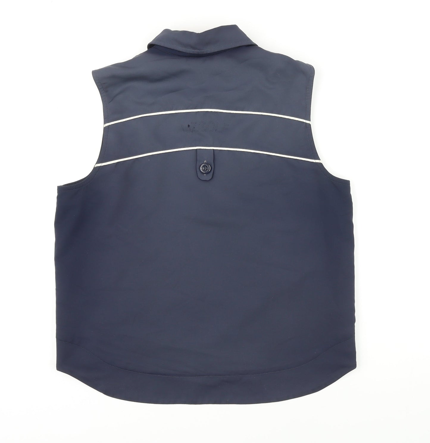 Liz Golf Womens Blue Gilet Waistcoat Size S Zip