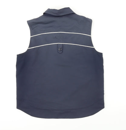 Liz Golf Womens Blue Gilet Waistcoat Size S Zip