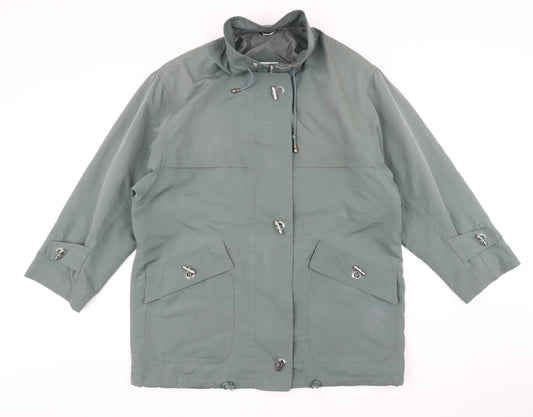 Womens UK Size 16 Dannimac Green Jacket