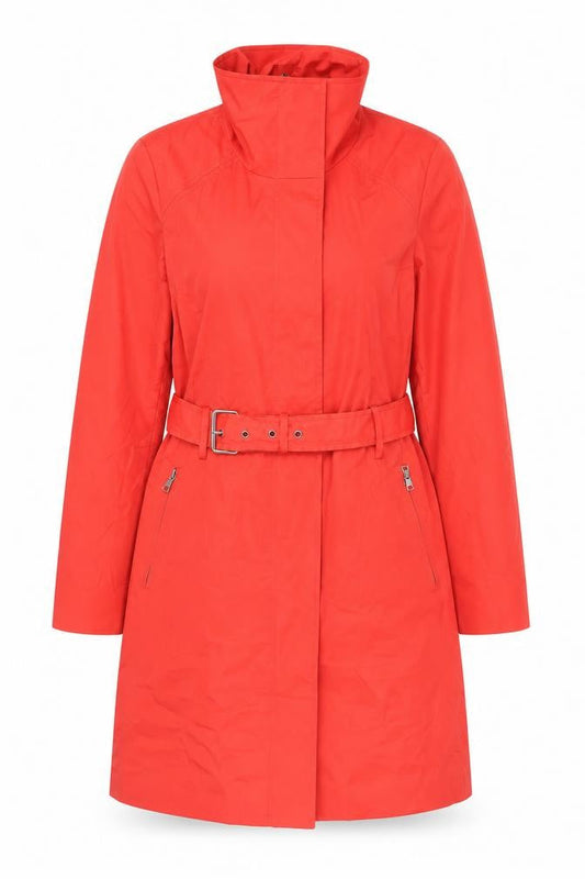 Mossimo Womens Red Rain Coat Coat Size M Zip