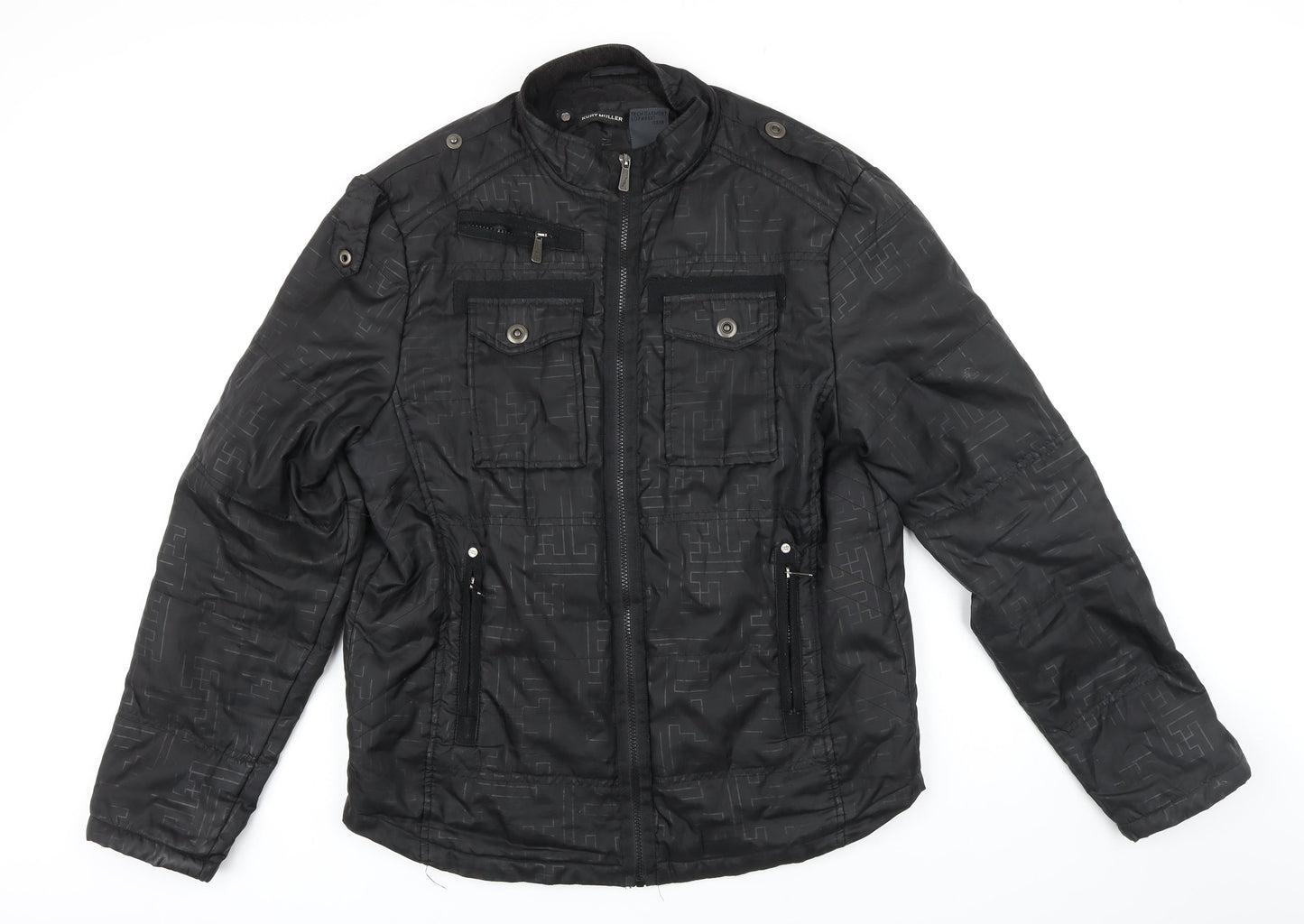 Mens UK Size L Kurt Miller Black Jacket