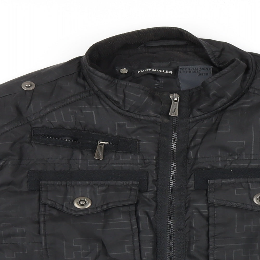 Mens UK Size L Kurt Miller Black Jacket