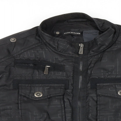 Mens UK Size L Kurt Miller Black Jacket