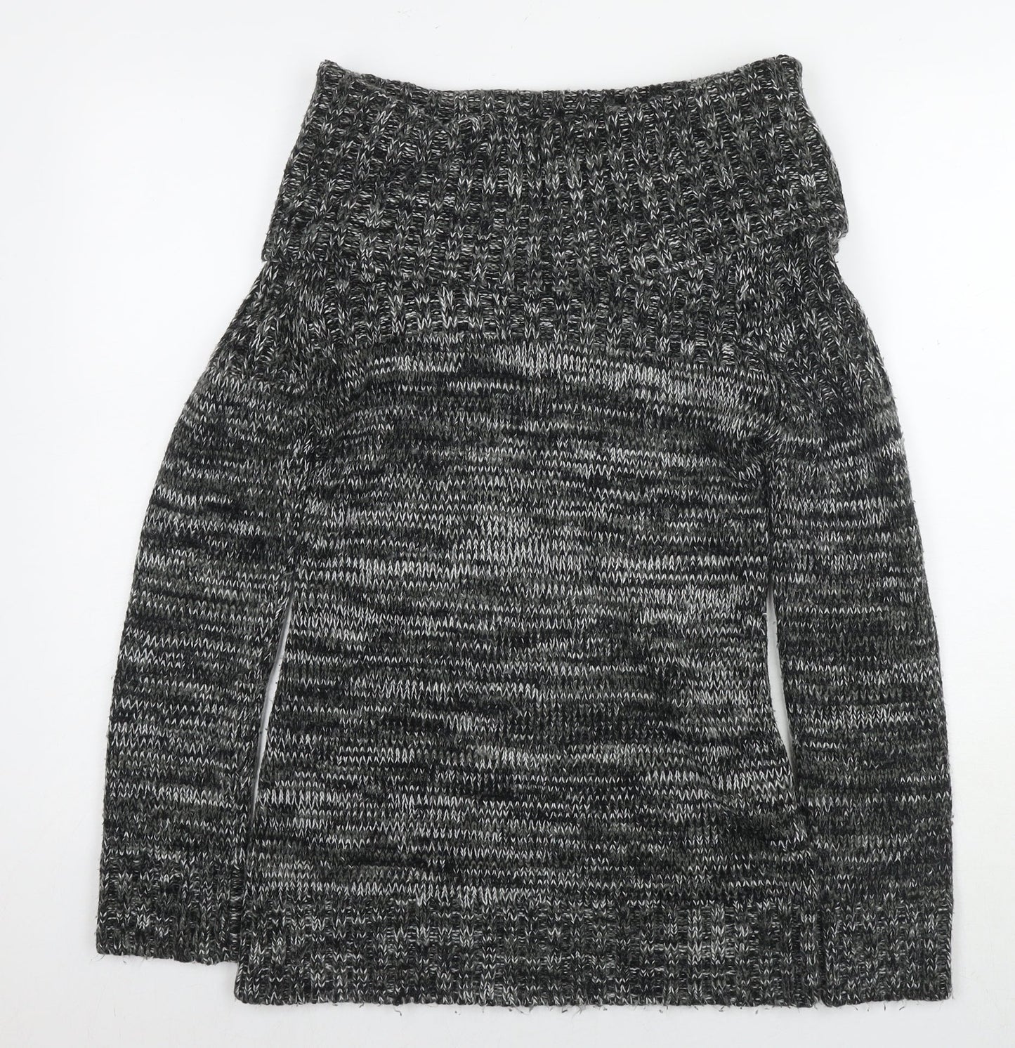 Womens UK Size 10 New Look Grey Pullover Jumper