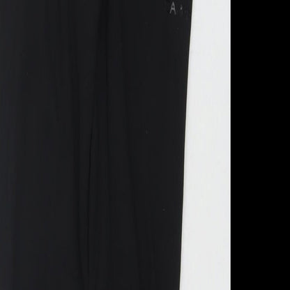 Campri Womens Black Polyester Pedal Pusher Leggings Size 8 L28 in