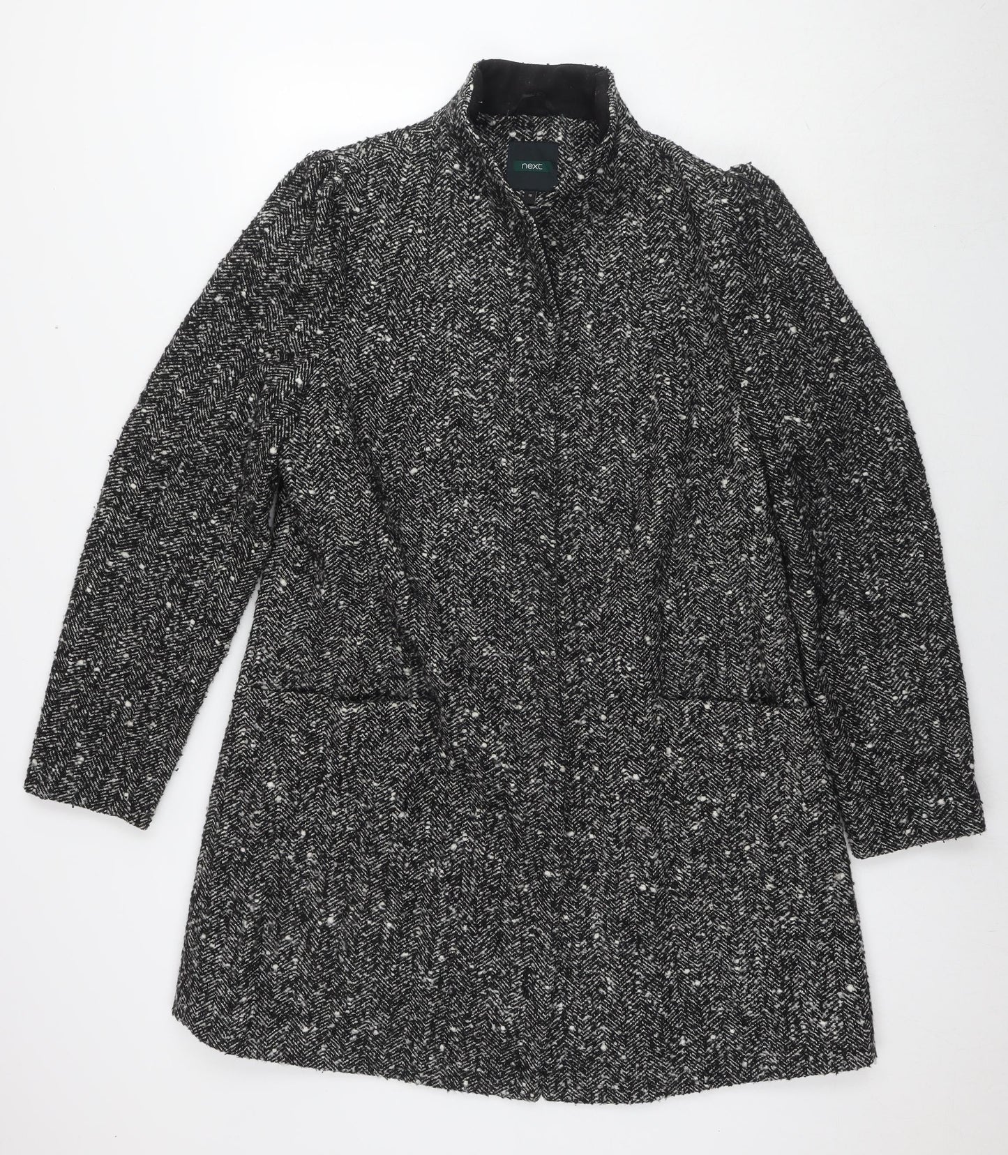 Womens UK Size 18 NEXT Black Overcoat