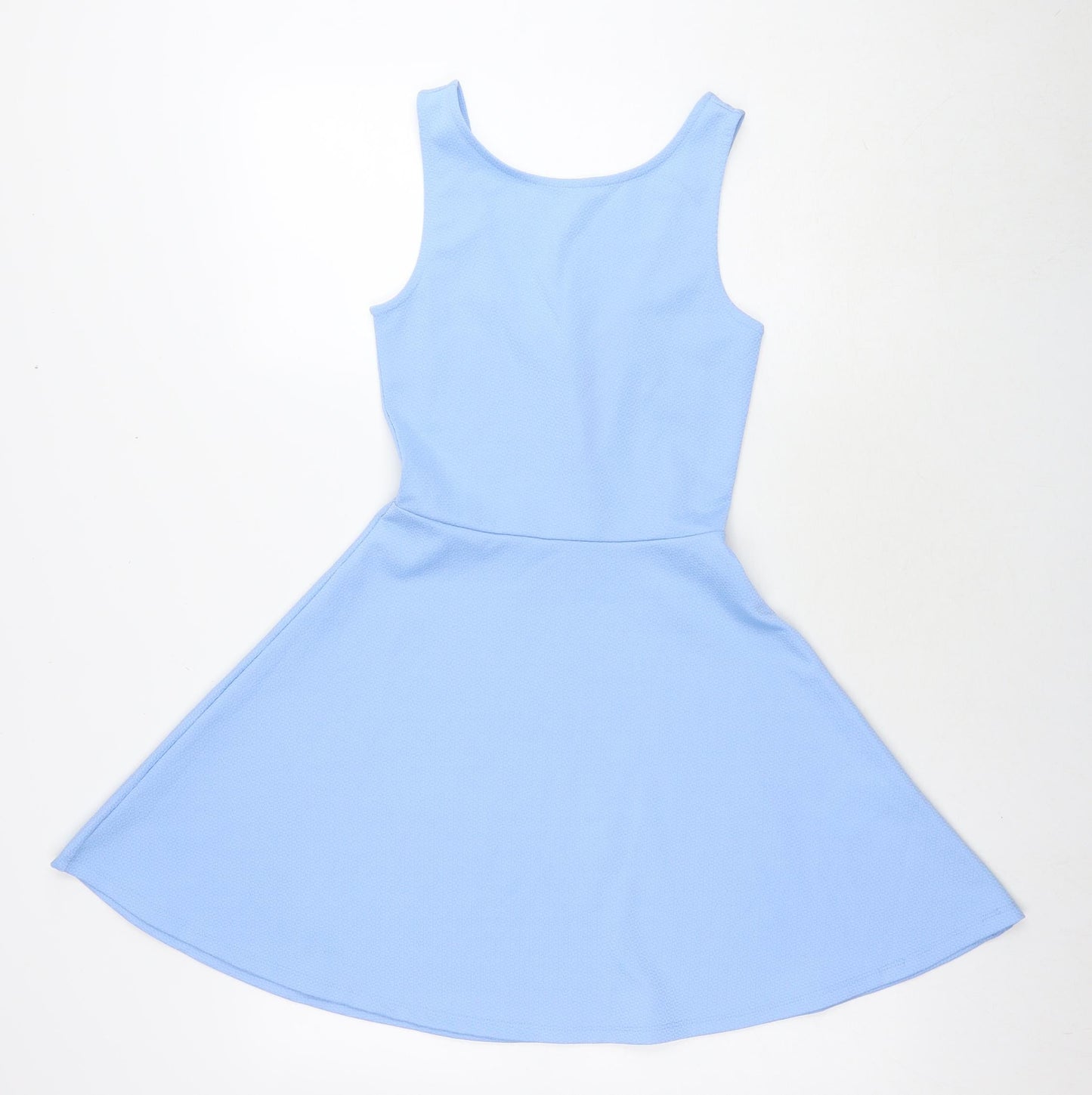 Divided by H&M Womens Blue Polyester Tank Dress Size 8 Scoop Neck Pullover