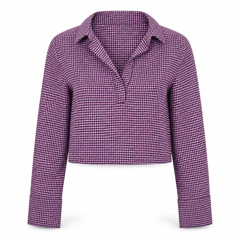 Womens UK Size XS Zara Purple Basic Blouse