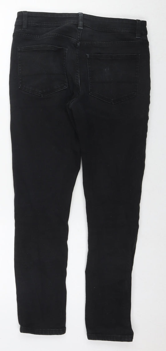 Denim & Co. Mens Black Cotton Skinny Jeans Size 30 in L30 in Regular Zip