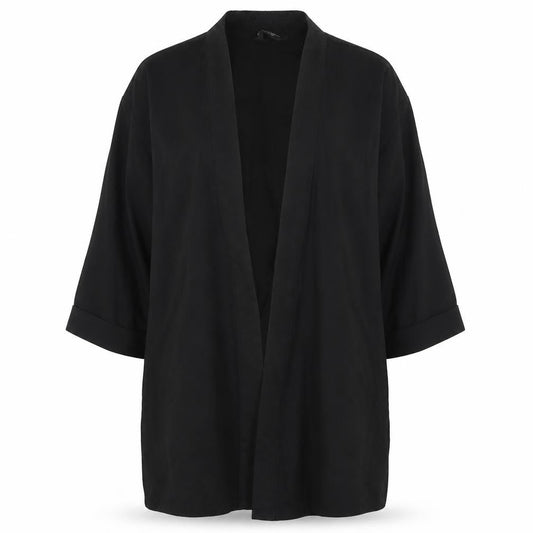 Dorothy Perkins Womens Black Kimono Blazer Size 14