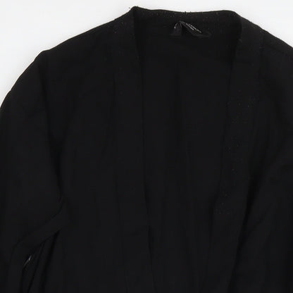 Dorothy Perkins Womens Black Kimono Blazer Size 14