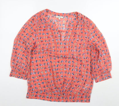 Womens UK Size 6 NEXT Red Basic Blouse