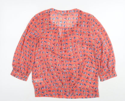 Womens UK Size 6 NEXT Red Basic Blouse