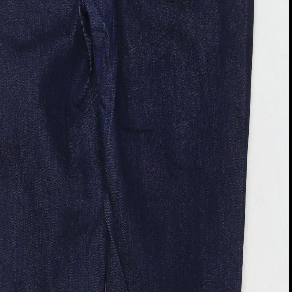 Gap Womens Blue Cotton Straight Jeans Size 6 L26 in Regular Zip