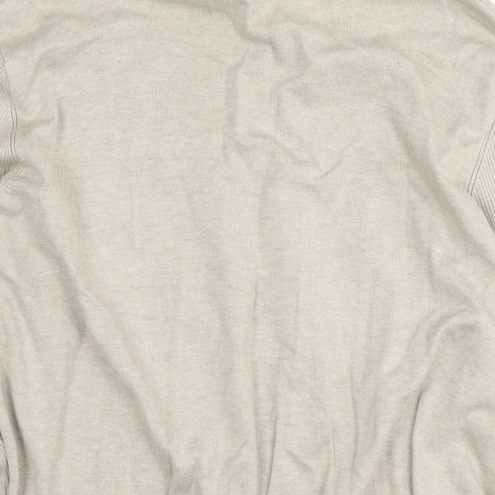 Addition Elle Womens Beige Roll Neck Rayon Pullover Jumper Size 3XL