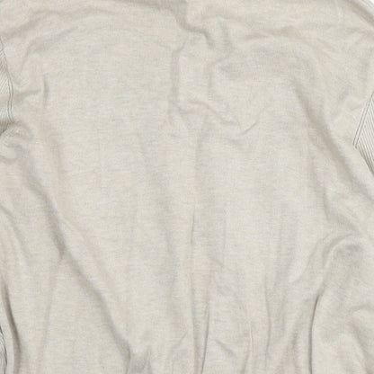 Addition Elle Womens Beige Roll Neck Rayon Pullover Jumper Size 3XL