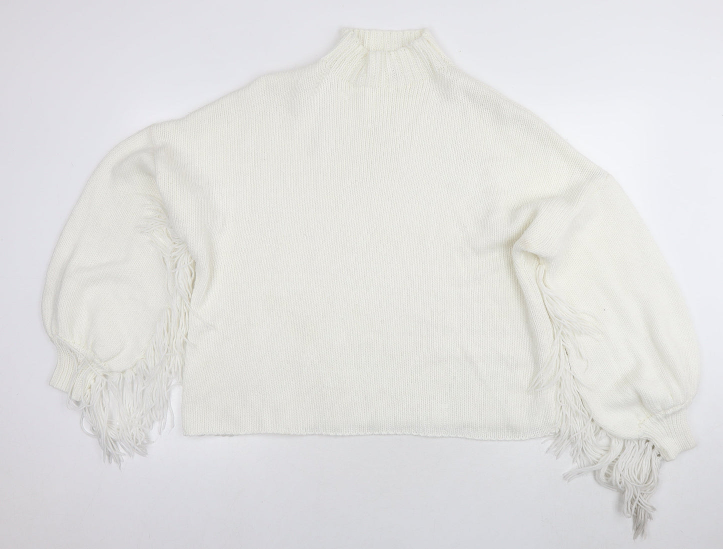 Womens UK Size 16 Missguided White Pullover Jumper
