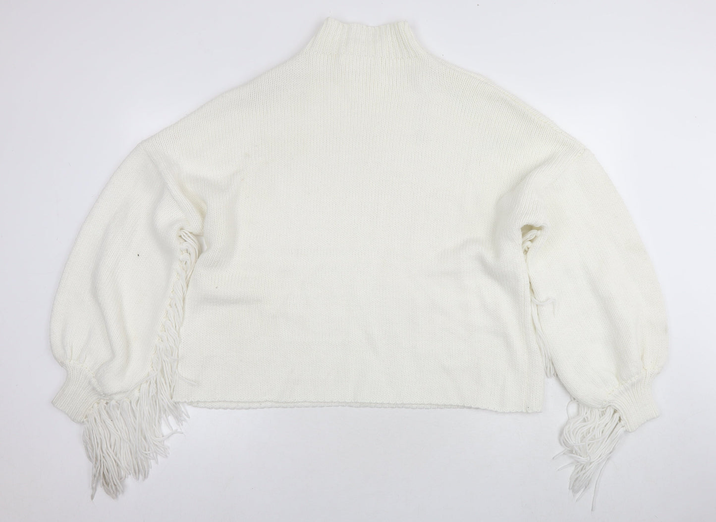 Womens UK Size 16 Missguided White Pullover Jumper