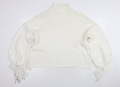 Womens UK Size 16 Missguided White Pullover Jumper